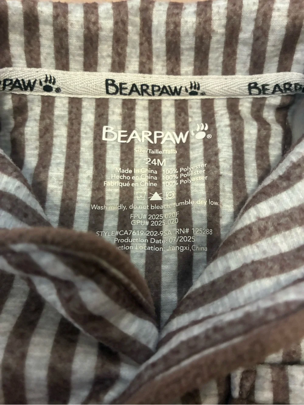 24 Month Bearpaw Pajama Set